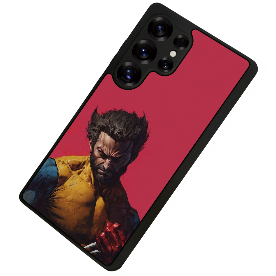 Samsung Galaxy S25 Ultra Uyumlu Wolverine Tasarımlı Glossy Premium Kılıf