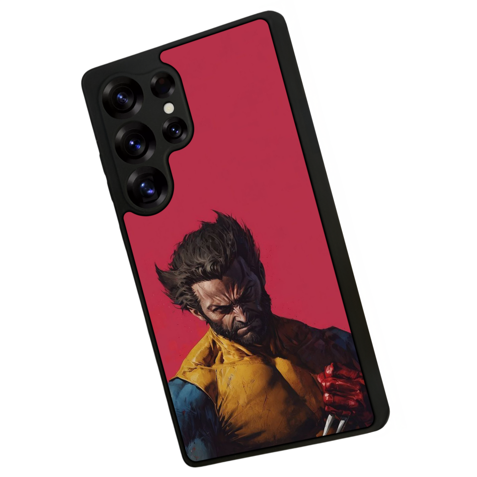 Samsung Galaxy S25 Ultra Uyumlu Wolverine Tasarımlı Glossy Premium Kılıf