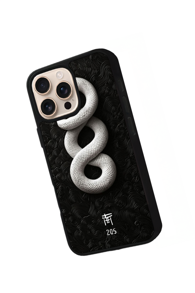 iPhone 14 Pro Uyumlu Yılan Tasarımlı Glossy Premium Kılıf