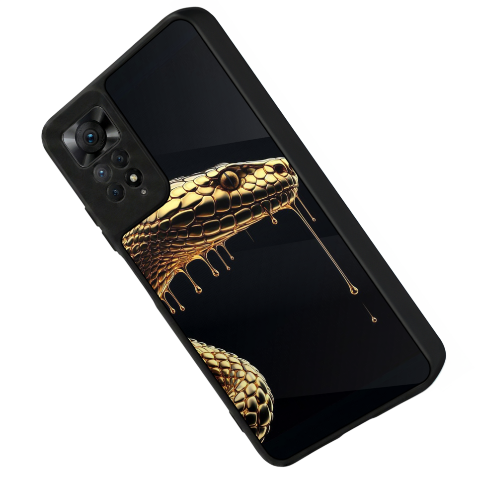 Xiaomi Redmi Note 12 Pro Uyumlu Yılan Tasarımlı Glossy Premium Kılıf