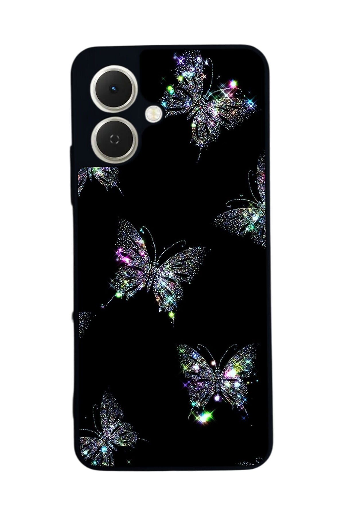 Tecno Spark GO 2 Uyumlu Kelebek Tasarımlı Glossy Premium Kılıf