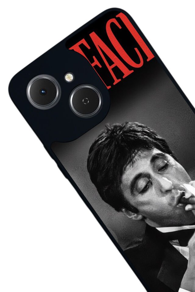Tecno Spark 40C Uyumlu Scarface Tasarımlı Glossy Premium Kılıf