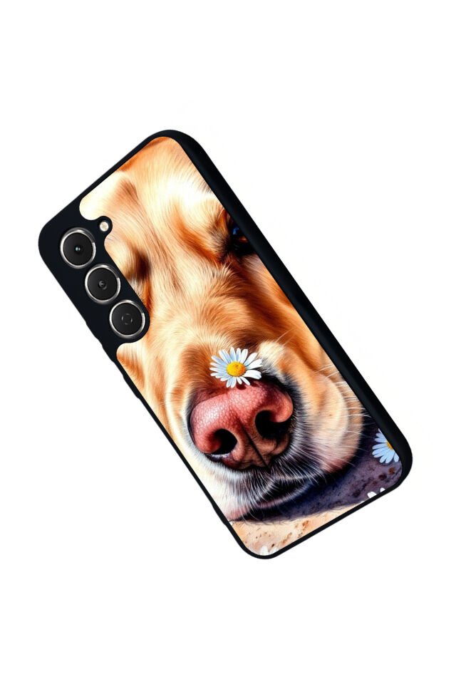 Tecno Spark 40 Pro Uyumlu Golden Kopek Tasarımlı Glossy Premium Kılıf