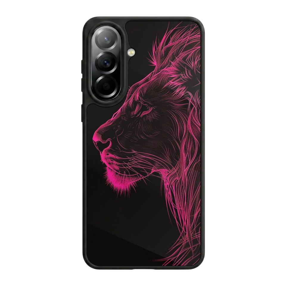 Samsung Galaxy A57 Uyumlu Aslan Tasarımlı Glossy Premium Kılıf