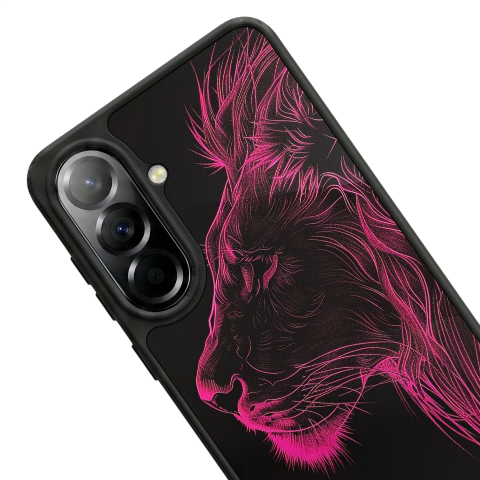 Samsung Galaxy A57 Uyumlu Aslan Tasarımlı Glossy Premium Kılıf