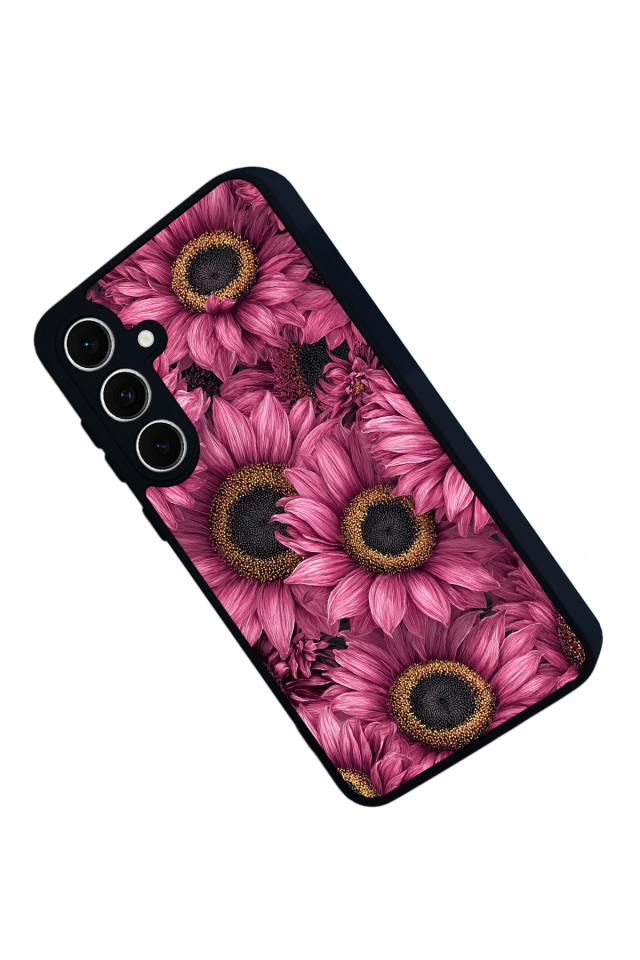 Samsung Galaxy S24 FE Uyumlu Cicek Tasarımlı Glossy Premium Kılıf