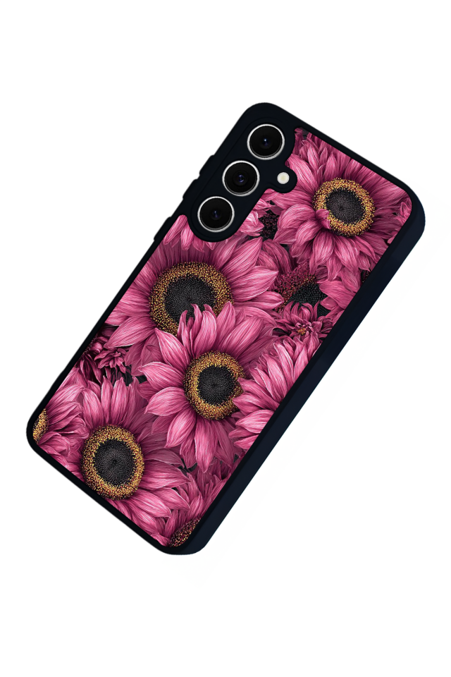 Samsung Galaxy S24 FE Uyumlu Cicek Tasarımlı Glossy Premium Kılıf