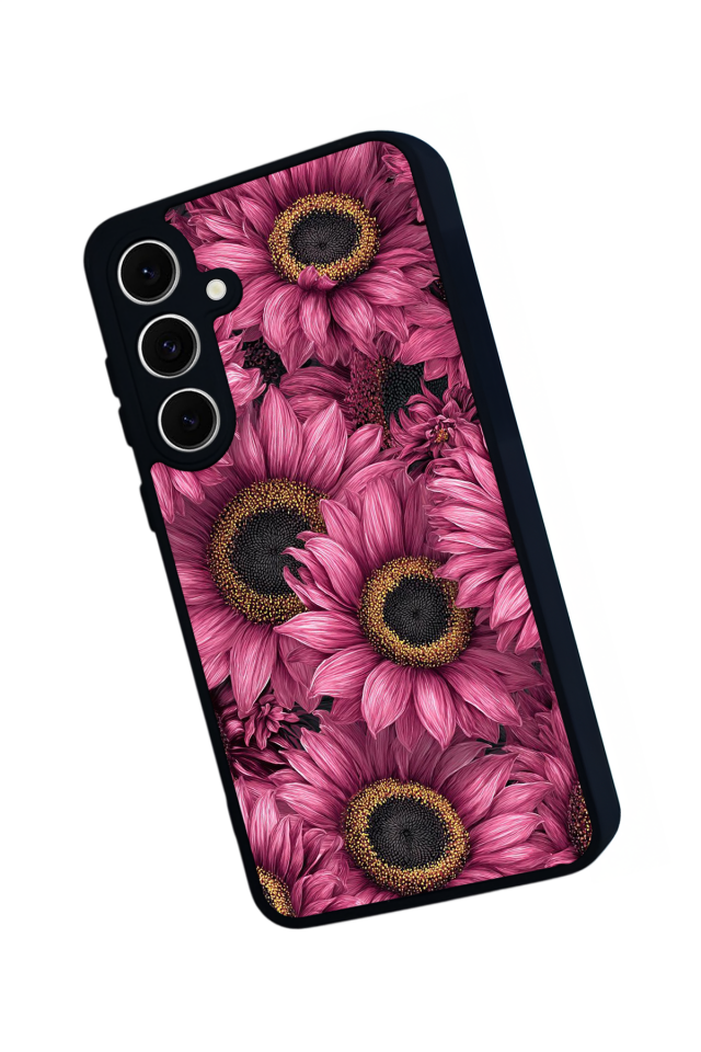 Samsung Galaxy S24 FE Uyumlu Cicek Tasarımlı Glossy Premium Kılıf