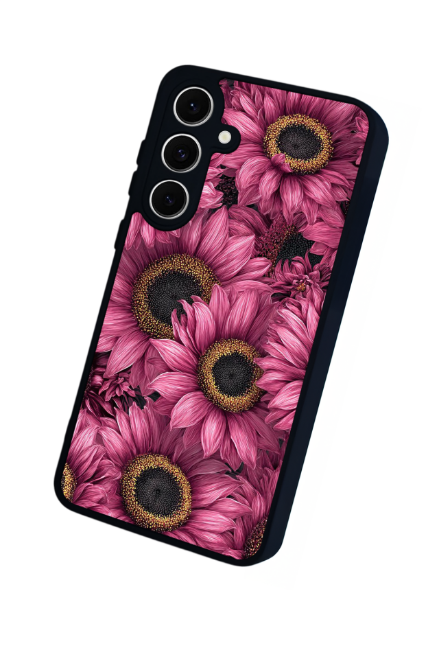 Samsung Galaxy S24 FE Uyumlu Cicek Tasarımlı Glossy Premium Kılıf