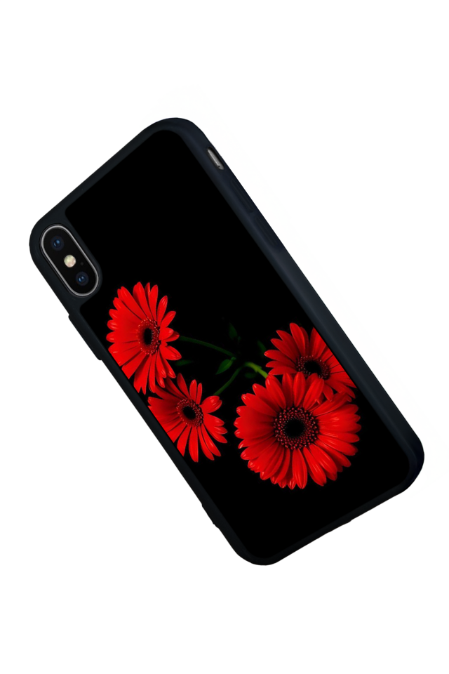 iPhone XS Max Uyumlu Cicek Tasarımlı Glossy Premium Kılıf