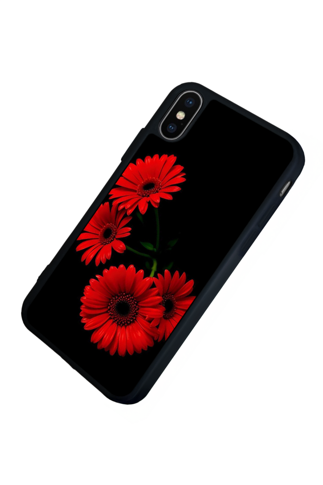 iPhone XS Max Uyumlu Cicek Tasarımlı Glossy Premium Kılıf