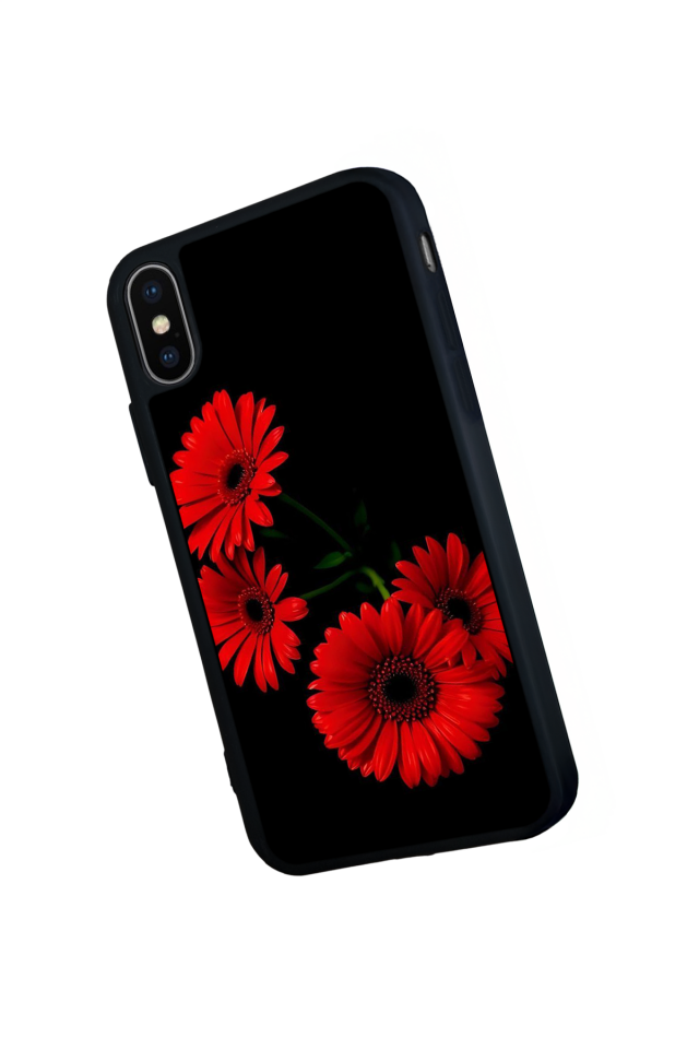 iPhone XS Max Uyumlu Cicek Tasarımlı Glossy Premium Kılıf