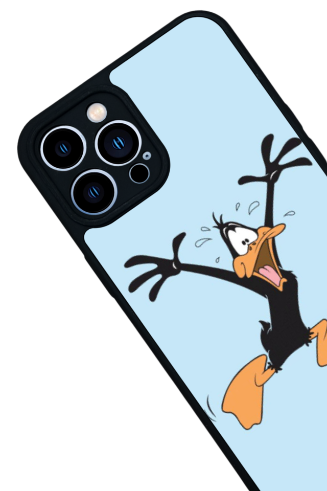 iPhone 13 Pro Max Uyumlu Daffy duck Tasarımlı Glossy Premium Kılıf