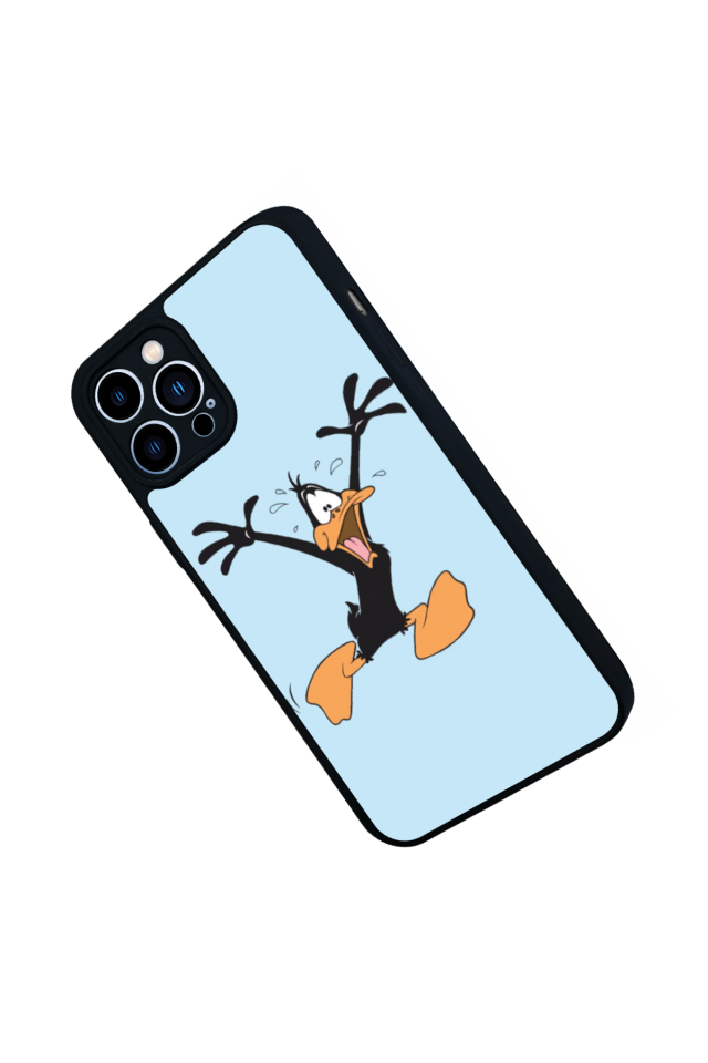iPhone 13 Pro Max Uyumlu Daffy duck Tasarımlı Glossy Premium Kılıf