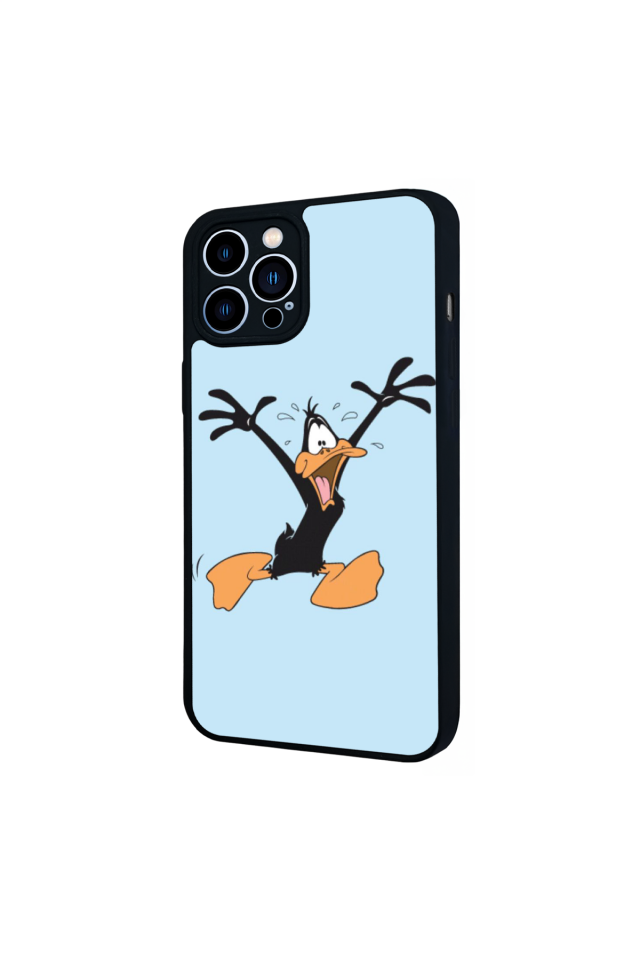 iPhone 13 Pro Max Uyumlu Daffy duck Tasarımlı Glossy Premium Kılıf