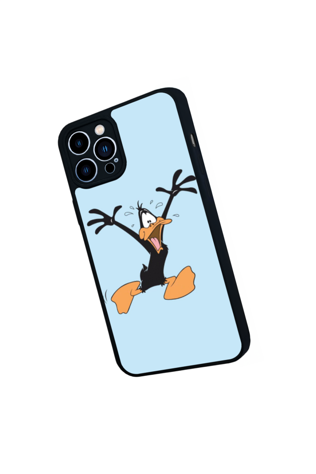 iPhone 13 Pro Max Uyumlu Daffy duck Tasarımlı Glossy Premium Kılıf