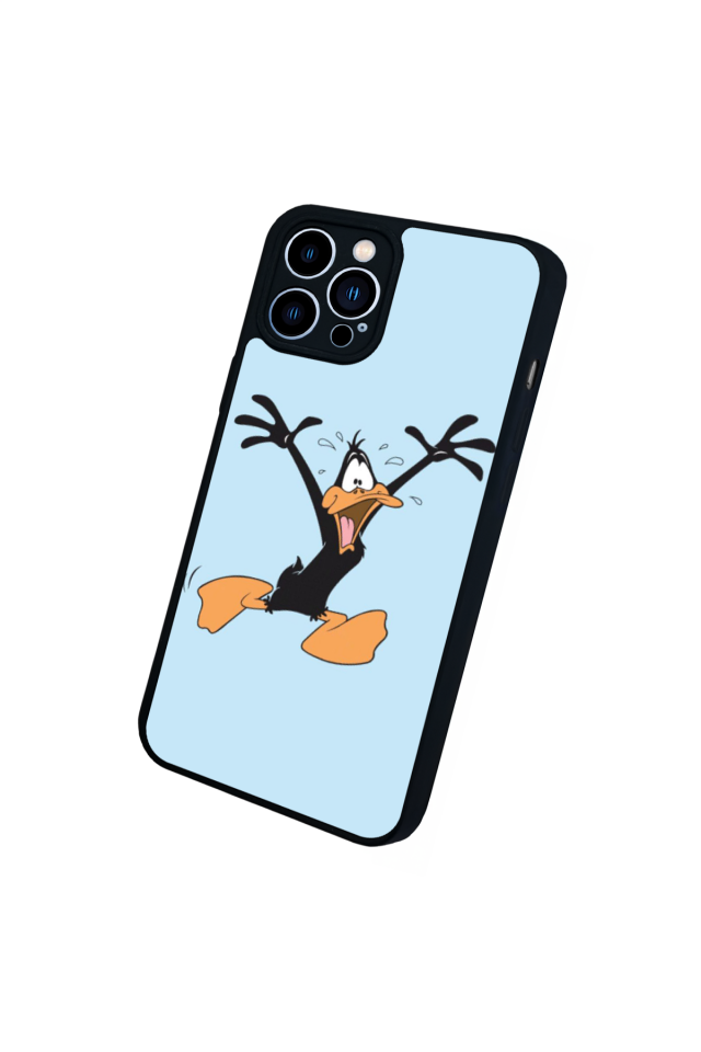 iPhone 13 Pro Max Uyumlu Daffy duck Tasarımlı Glossy Premium Kılıf