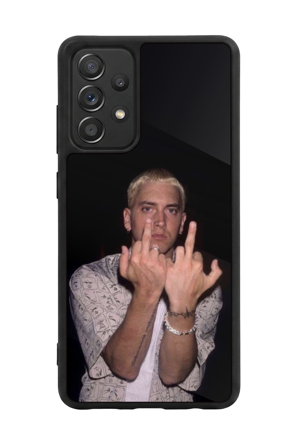 Samsung Galaxy A72 Uyumlu Eminem Tasarımlı Glossy Premium Kılıf