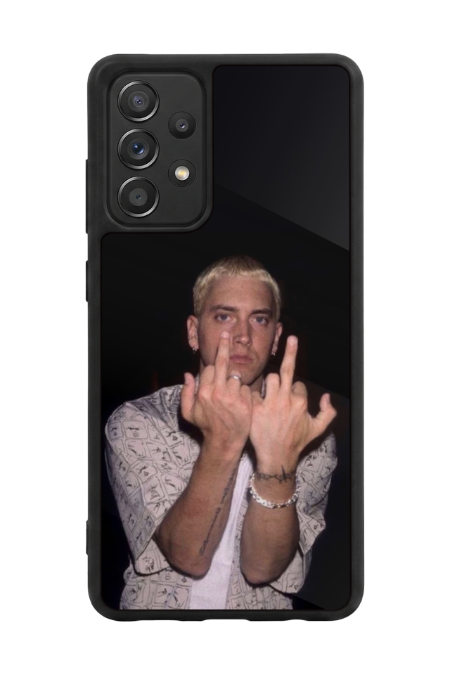 Samsung Galaxy A72 Uyumlu Eminem Tasarımlı Glossy Premium Kılıf