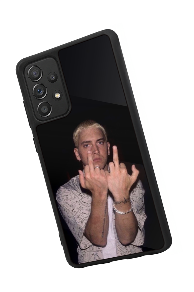 Samsung Galaxy A72 Uyumlu Eminem Tasarımlı Glossy Premium Kılıf
