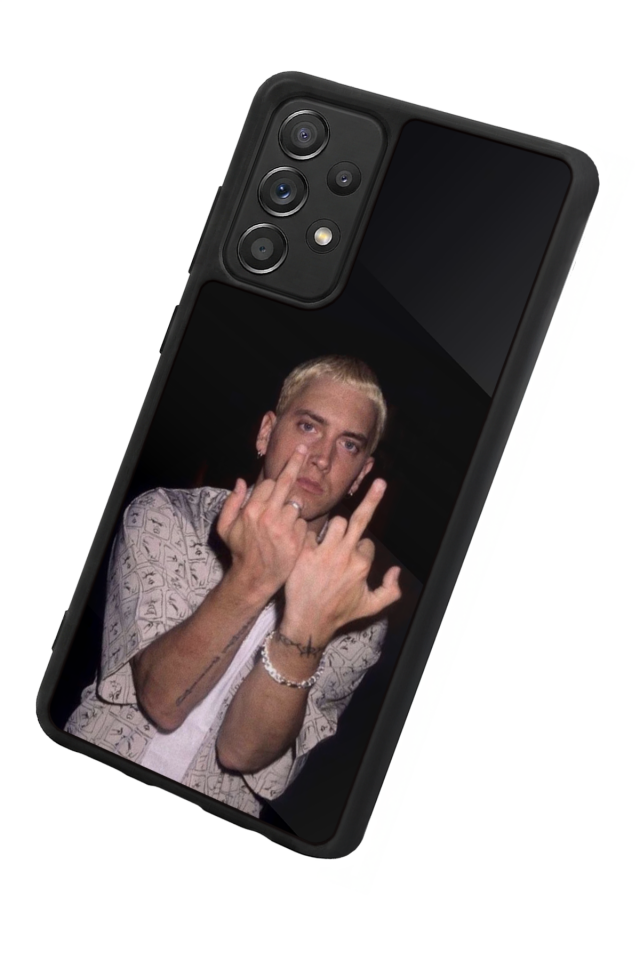 Samsung Galaxy A72 Uyumlu Eminem Tasarımlı Glossy Premium Kılıf