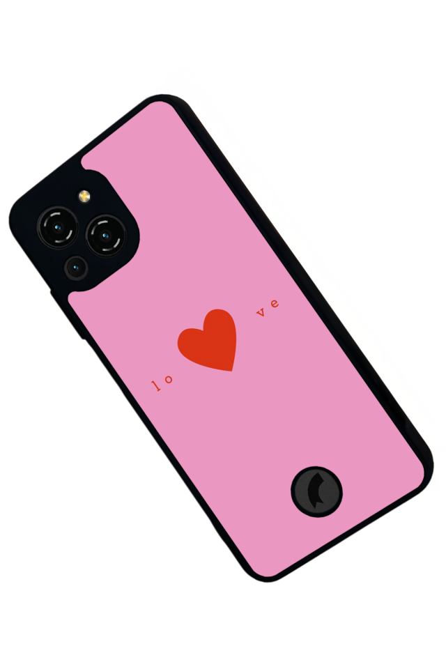 Reeder S23 Pro Max Uyumlu Kalp Love Tasarımlı Glossy Premium Kılıf