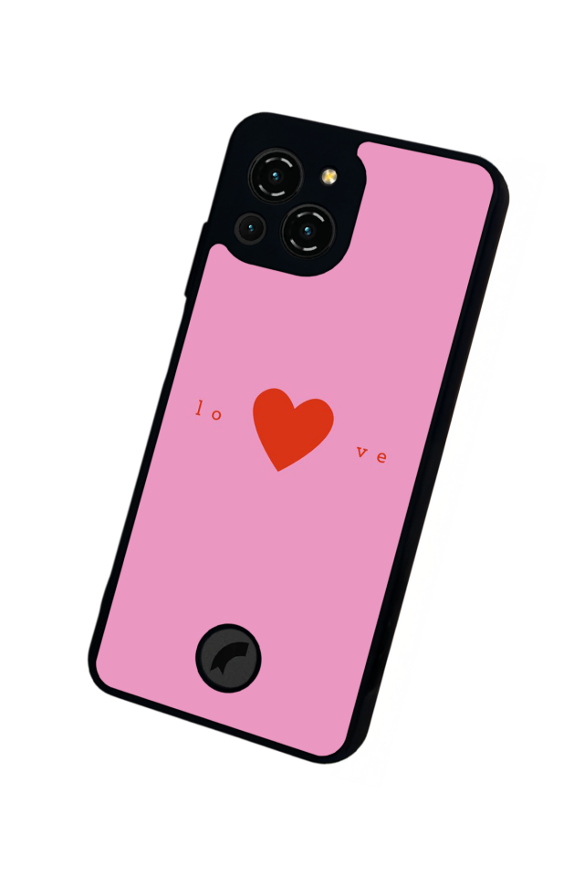 Reeder S23 Pro Max Uyumlu Kalp Love Tasarımlı Glossy Premium Kılıf
