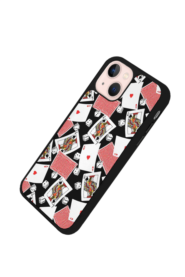 iPhone 14 Plus Uyumlu Kart Tasarımlı Glossy Premium Kılıf