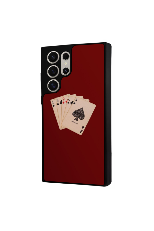 Samsung Galaxy S22 Ultra Uyumlu Kart Tasarımlı Glossy Premium Kılıf