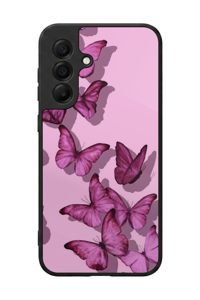 Samsung Galaxy A17 Uyumlu Kelebek Tasarımlı Glossy Premium Kılıf