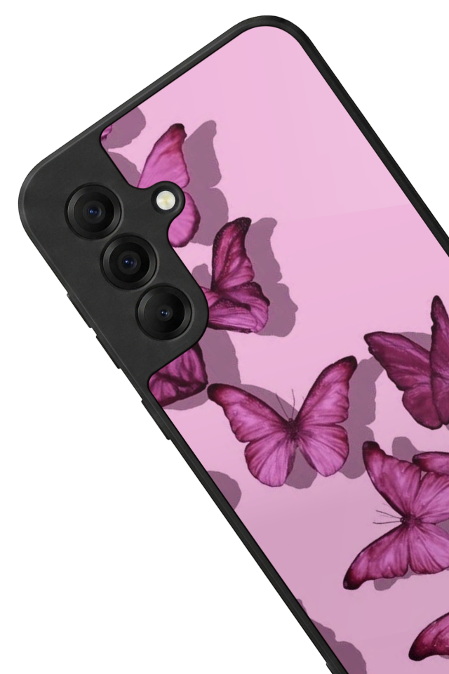 Samsung Galaxy A17 Uyumlu Kelebek Tasarımlı Glossy Premium Kılıf