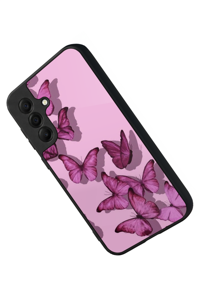 Samsung Galaxy A17 Uyumlu Kelebek Tasarımlı Glossy Premium Kılıf