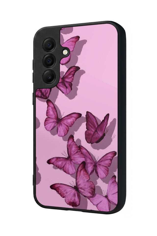 Samsung Galaxy A17 Uyumlu Kelebek Tasarımlı Glossy Premium Kılıf
