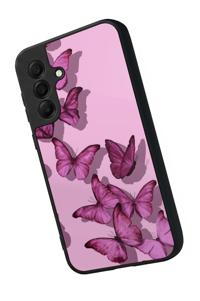 Samsung Galaxy A17 Uyumlu Kelebek Tasarımlı Glossy Premium Kılıf