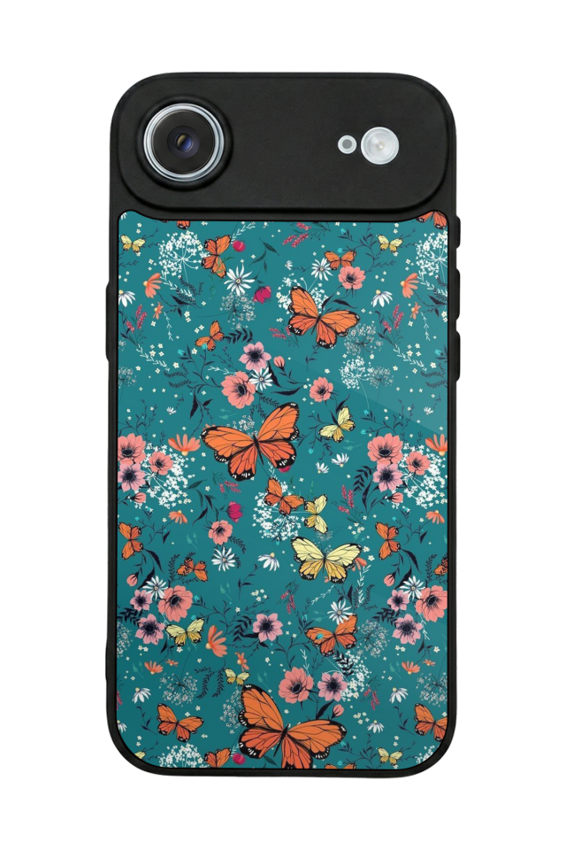 iPhone 17 Air Uyumlu Kelebek Tasarımlı Glossy Premium Kılıf