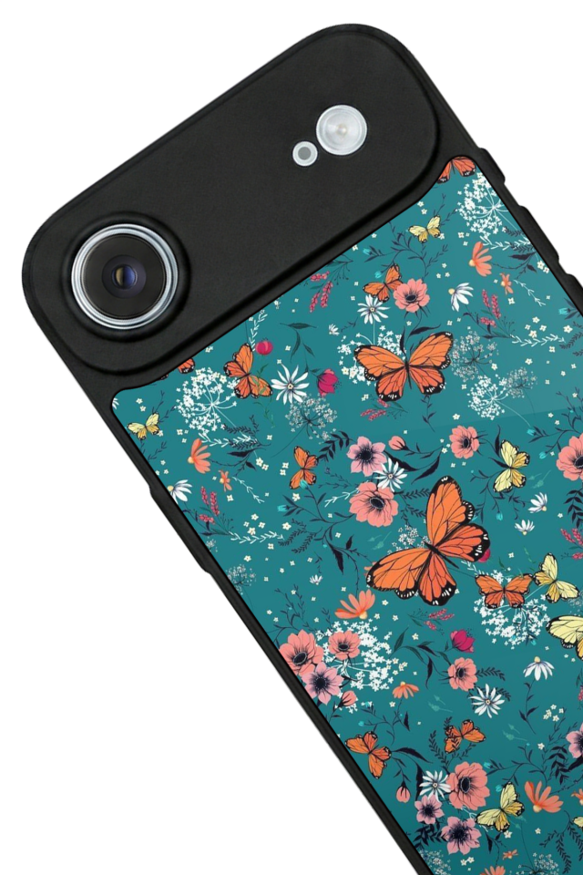iPhone 17 Air Uyumlu Kelebek Tasarımlı Glossy Premium Kılıf