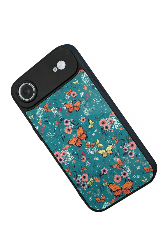 iPhone 17 Air Uyumlu Kelebek Tasarımlı Glossy Premium Kılıf