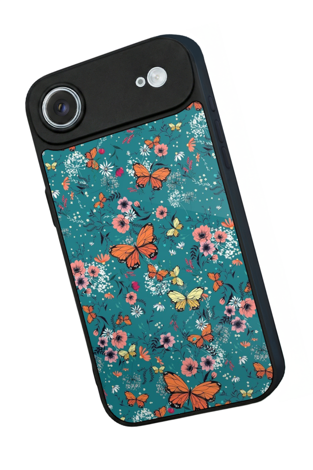 iPhone 17 Air Uyumlu Kelebek Tasarımlı Glossy Premium Kılıf