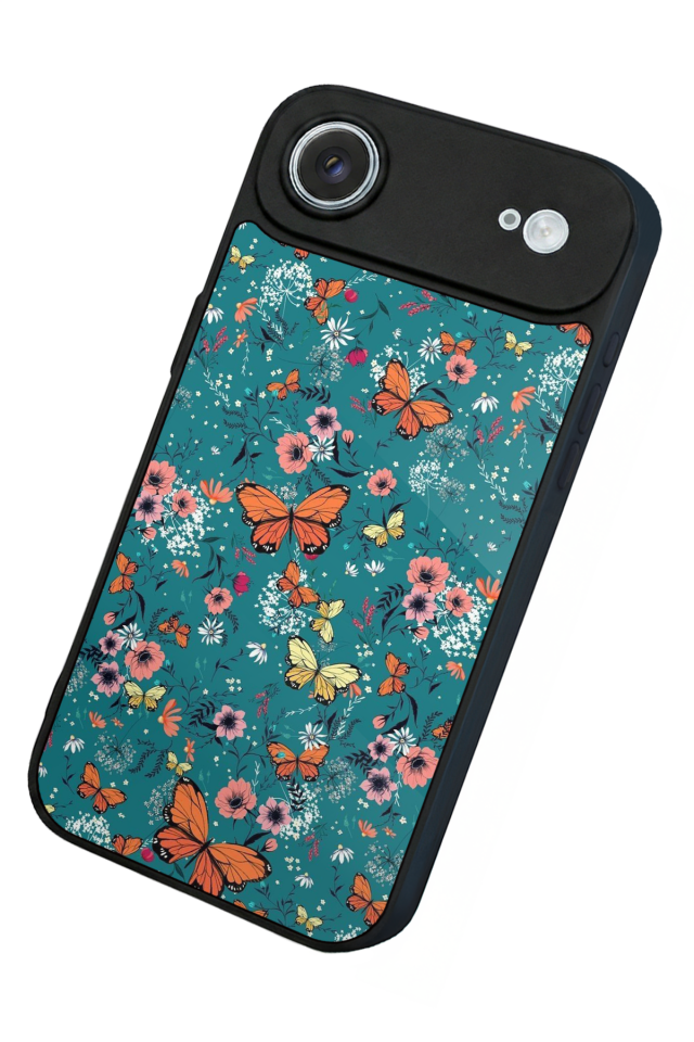 iPhone 17 Air Uyumlu Kelebek Tasarımlı Glossy Premium Kılıf