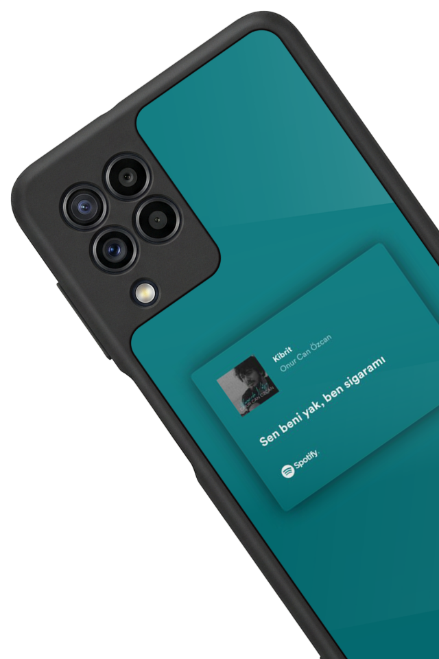 Samsung Galaxy M32 Uyumlu Sarki Sozleri Tasarımlı Glossy Premium Kılıf