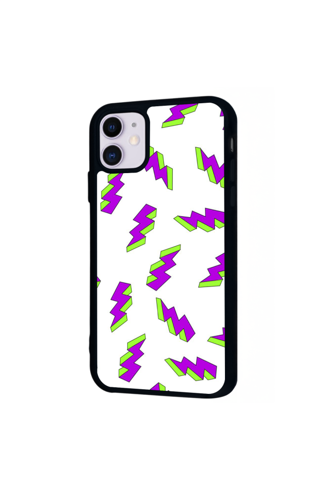 iPhone 11 Uyumlu Simsek Tasarımlı Glossy Premium Kılıf