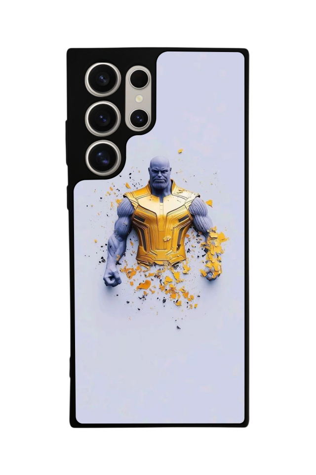 Samsung Galaxy S23 Ultra Uyumlu Thanos Tasarımlı Glossy Premium Kılıf