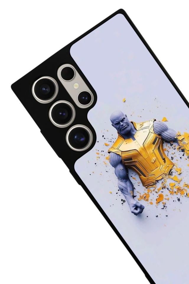 Samsung Galaxy S23 Ultra Uyumlu Thanos Tasarımlı Glossy Premium Kılıf