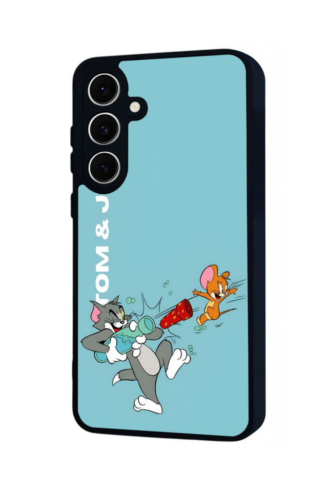 Samsung Galaxy A16 Uyumlu Tom And Jerry Tasarımlı Glossy Premium Kılıf