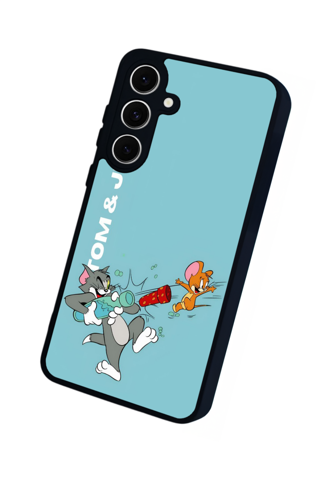 Samsung Galaxy A16 Uyumlu Tom And Jerry Tasarımlı Glossy Premium Kılıf