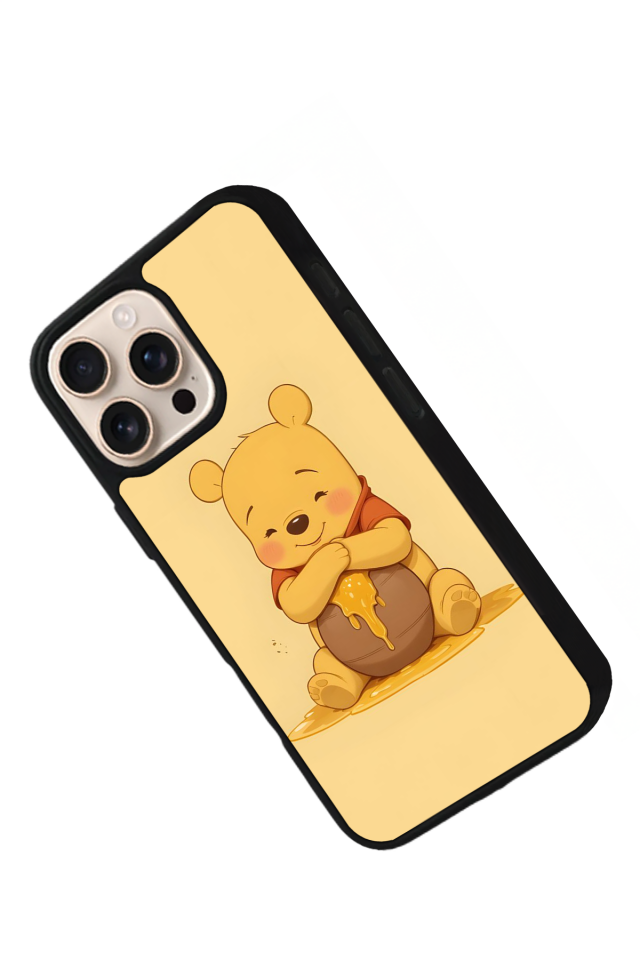 iPhone 16 Pro Max Uyumlu Winnie Tasarımlı Glossy Premium Kılıf