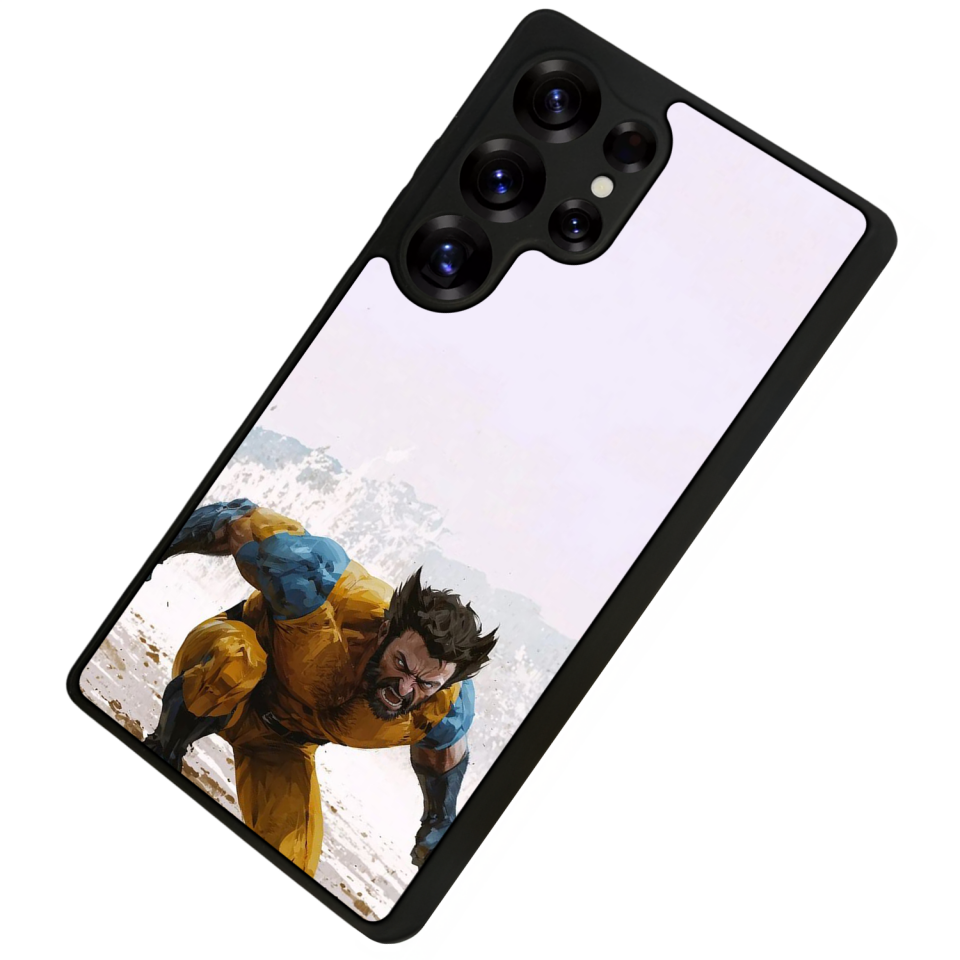 Samsung Galaxy S25 Ultra Uyumlu Wolverine Tasarımlı Glossy Premium Kılıf