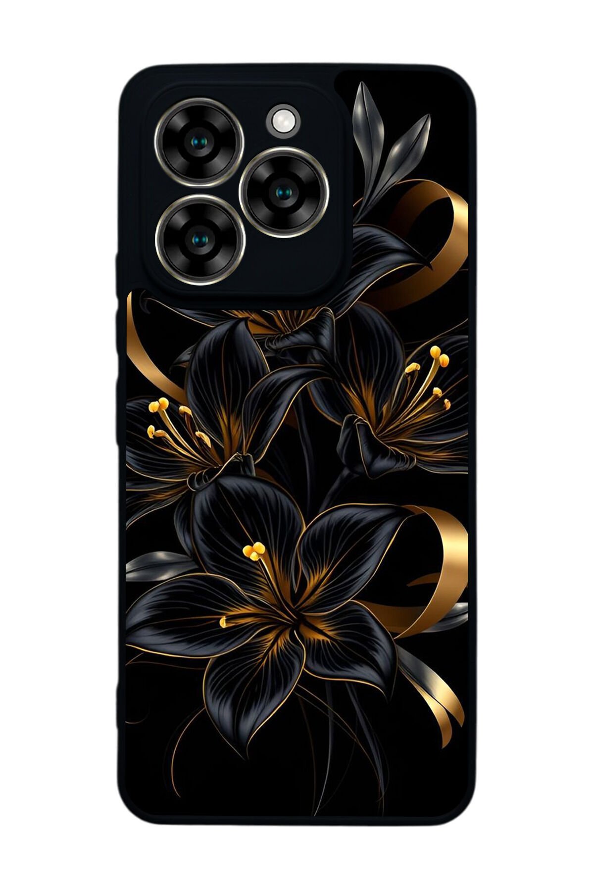 Reeder S919 Uyumlu Yaldizli Cicek Tasarımlı Glossy Premium Kılıf