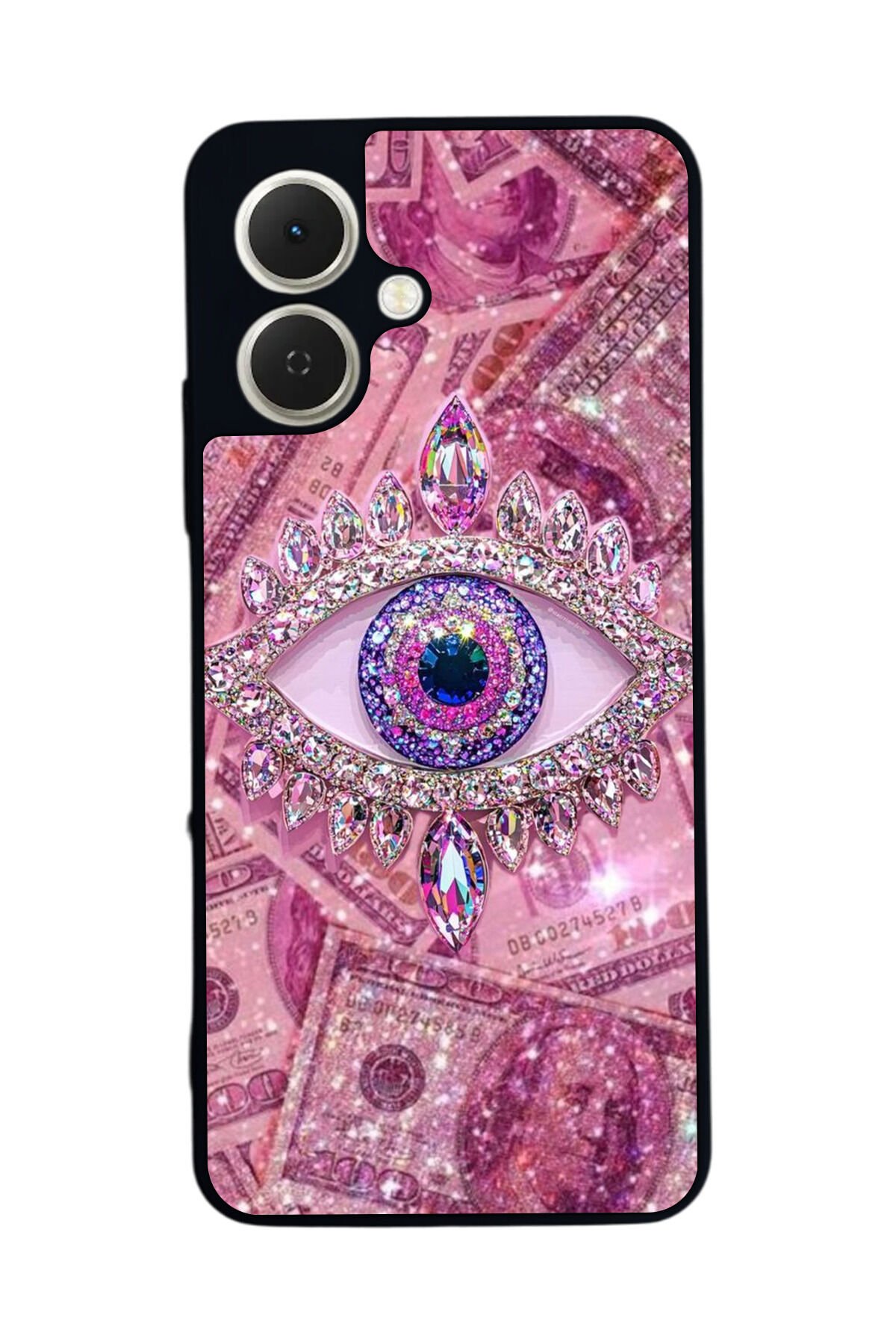 Tecno Spark GO 2 Uyumlu Göz Tasarımlı Glossy Premium Kılıf