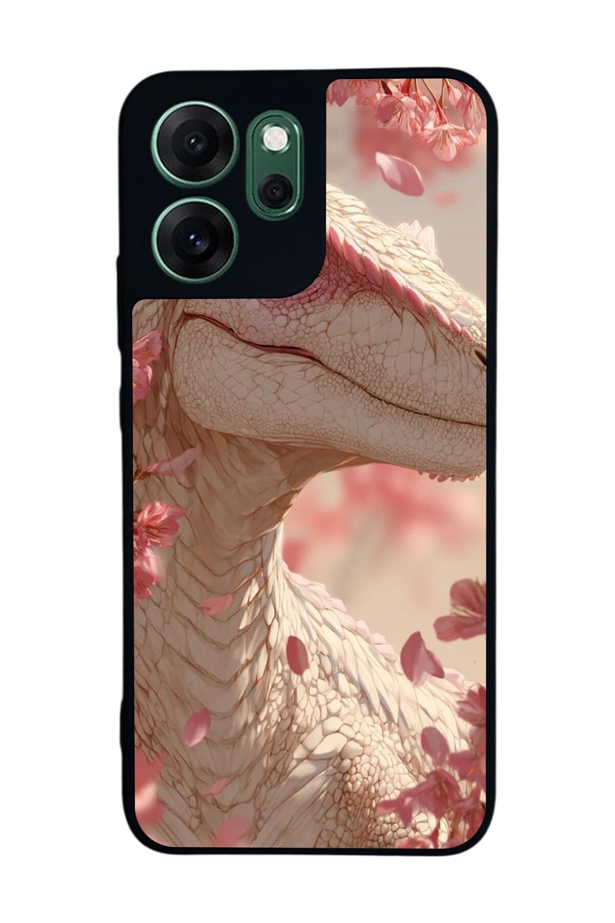 Oppo Reno 14F Uyumlu Dinazor Tasarımlı Glossy Premium Kılıf